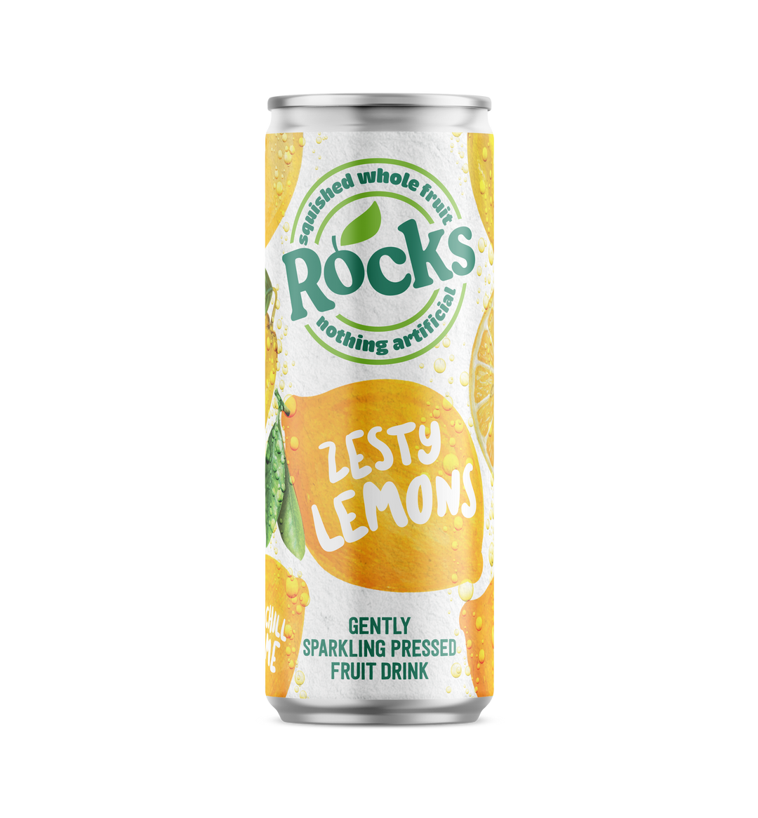 Rocks Zesty Lemon Sparkling Can – Rocks Drinks